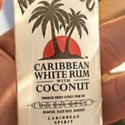 NEW MALIBU CARIBBEAN WHITE RUM TALL GLASS SHOT