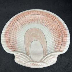 Vintage Fitz and Floyd Ceramic Coquille Sea Shell Plate 1976 Made in Japan