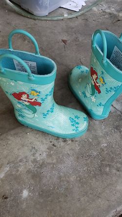 Mermaid rain boots