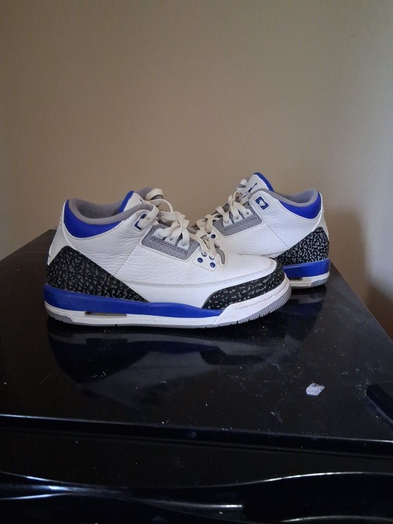 Jordan 3 Racer blue and white
