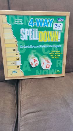 Cadaco 4-Way Spell Down Board Game
