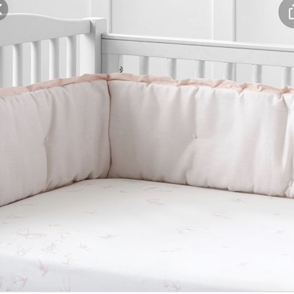 Crib bumper pottery barn new arrivals