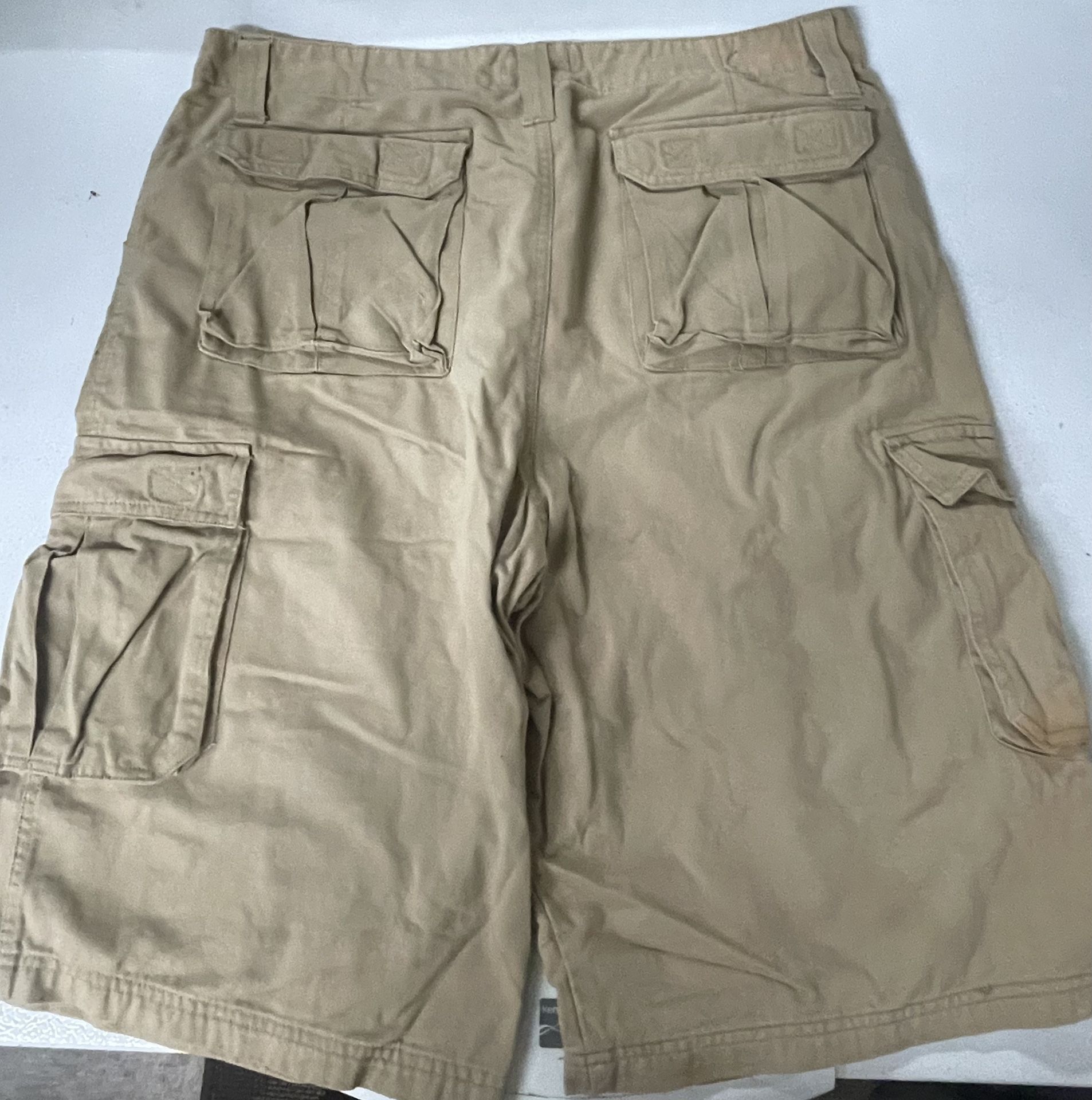 Tan Jean Cargo Pants 