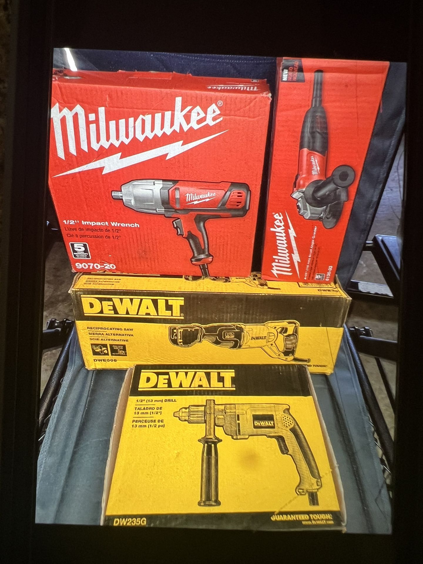 Milwaukee And Dewalt Corded Tools