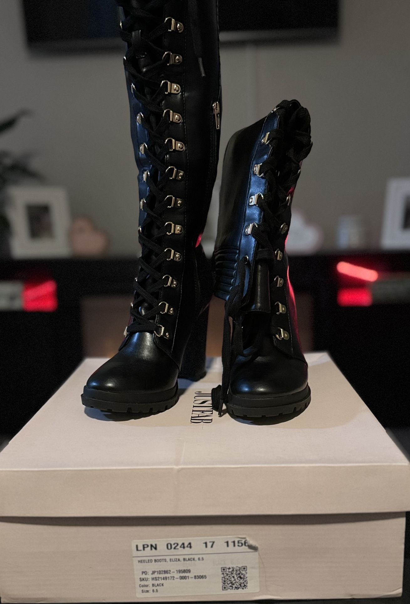 Knee-High Black Boots