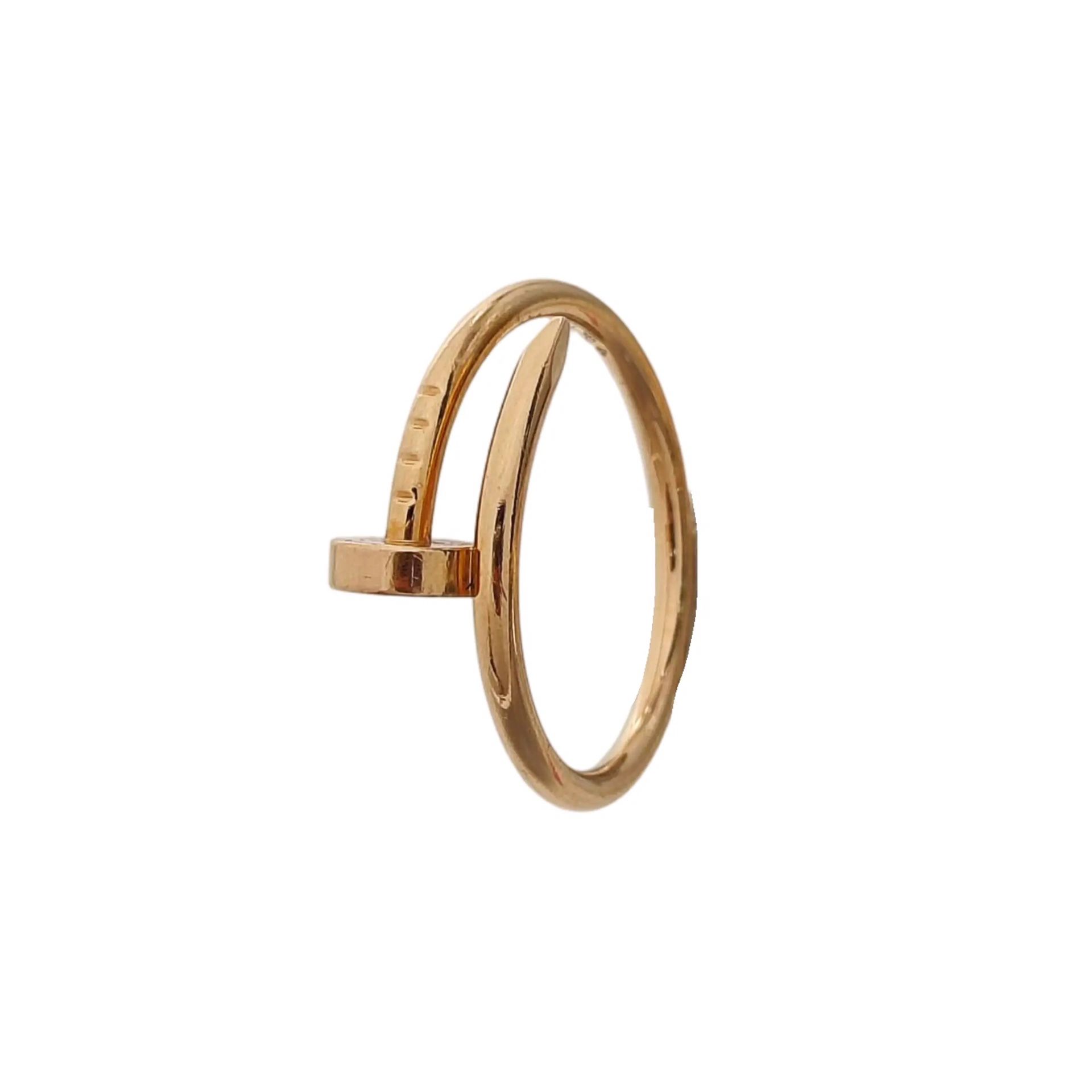 Cartier Nail Ring Small Model Size 55 18K Rose Gold