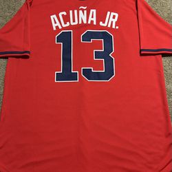 Atlanta Braves ‘Ronald Acuña Jr #13’ Alternate Baseball Jersey