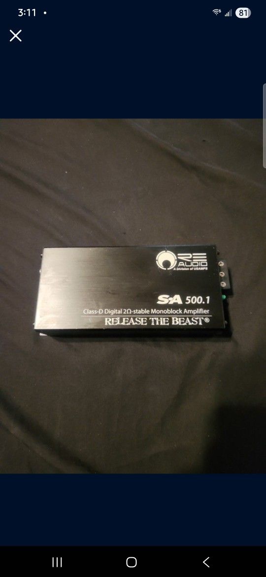 RE MONO BLOCK 500X 1 AMP C HANNEL