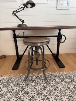 Pottery Barn Pittsburgh Crank Desk with accessories