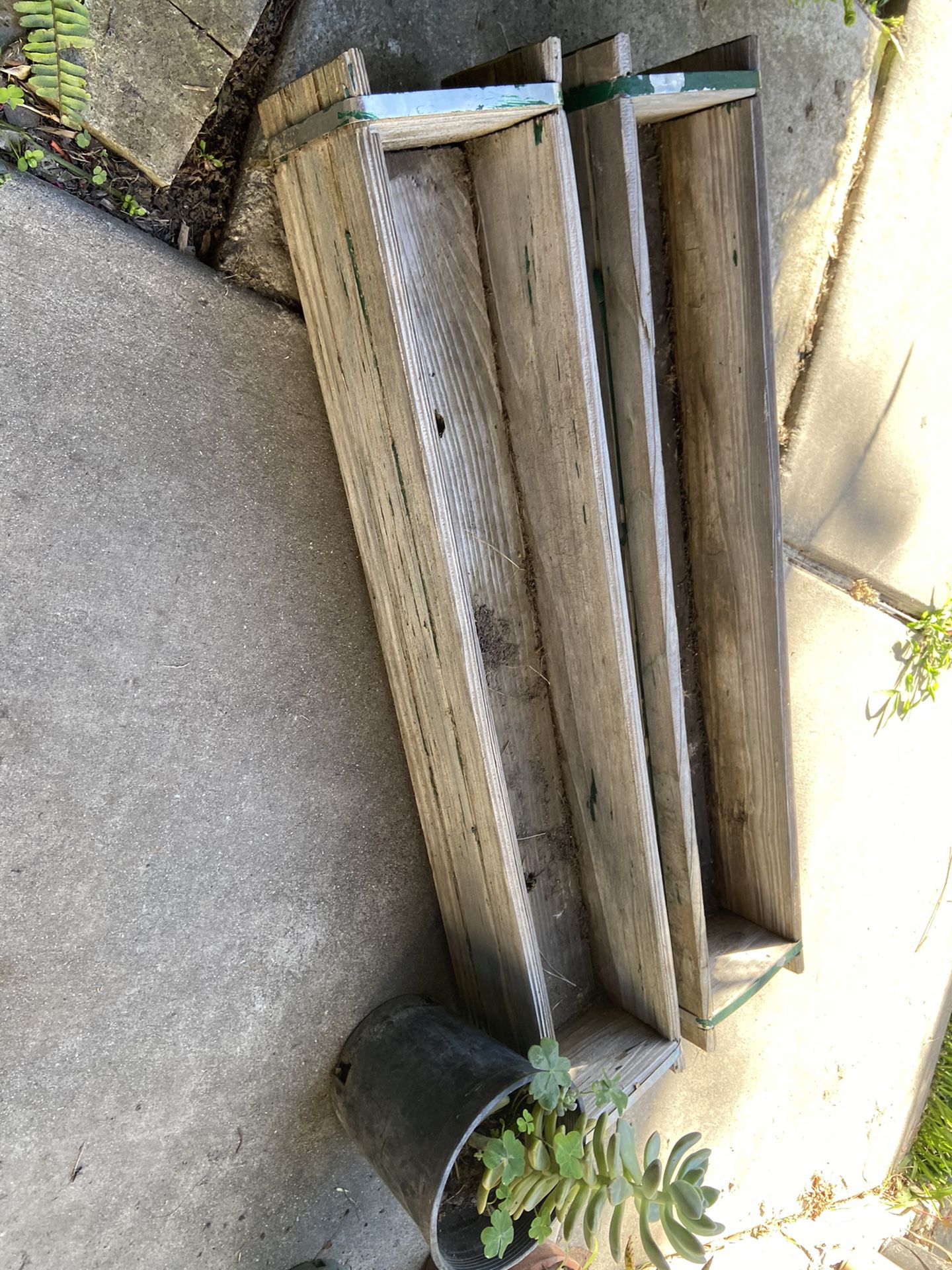 3 foot wooden planter boxes