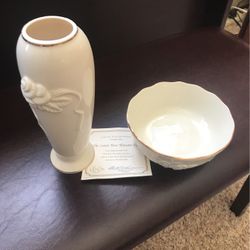 Lenox Vase & Bowl