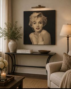 Marilyn Monroe Red Lips Portrait 23,5*23,5