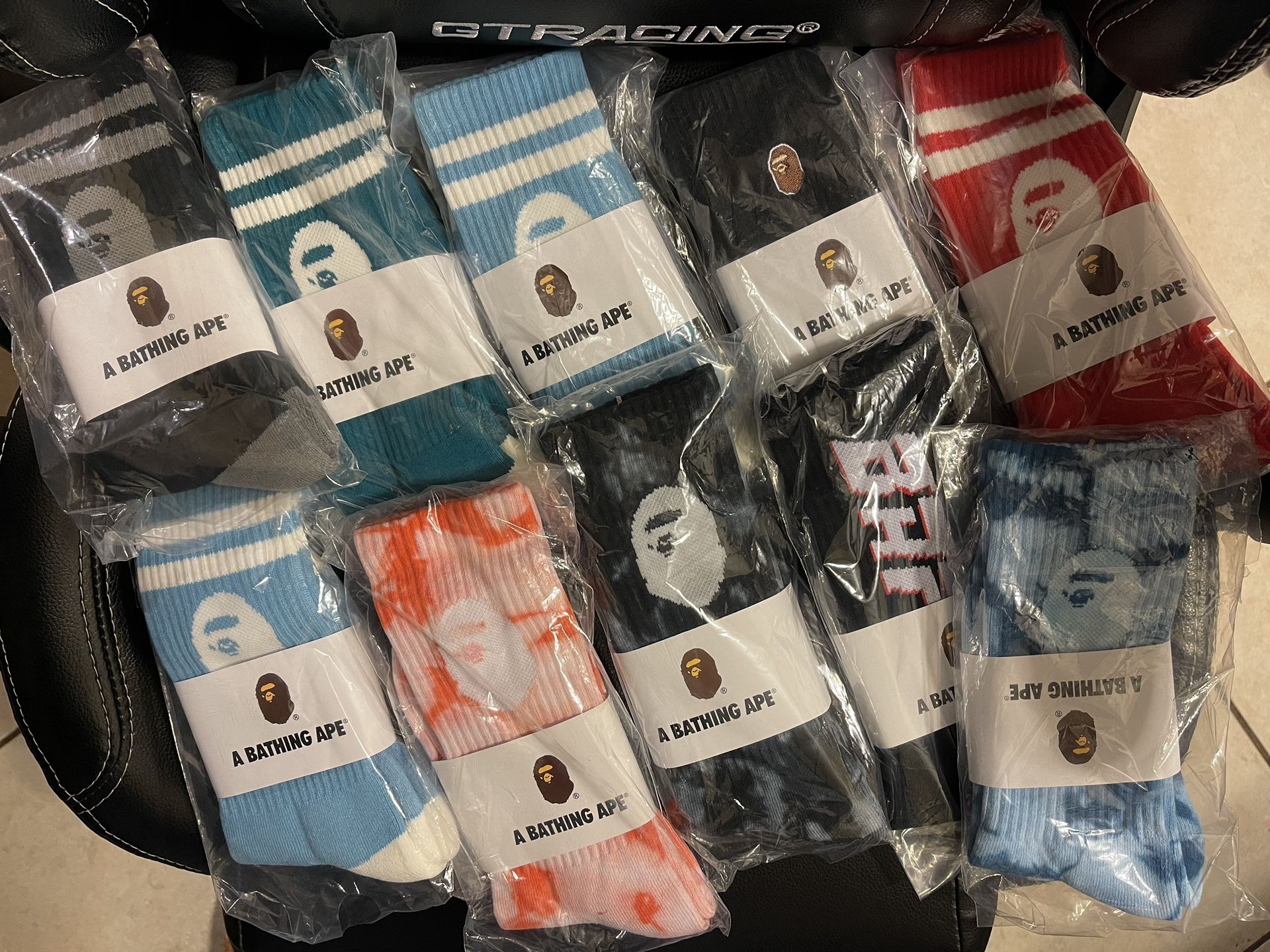 New Bape Socks Large 