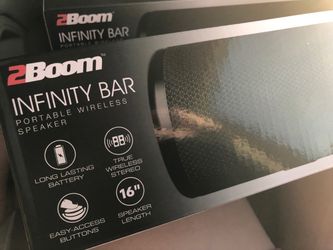 2Boom infinity bar portable wireless speaker