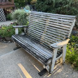 Gliding Swing Bench Chair