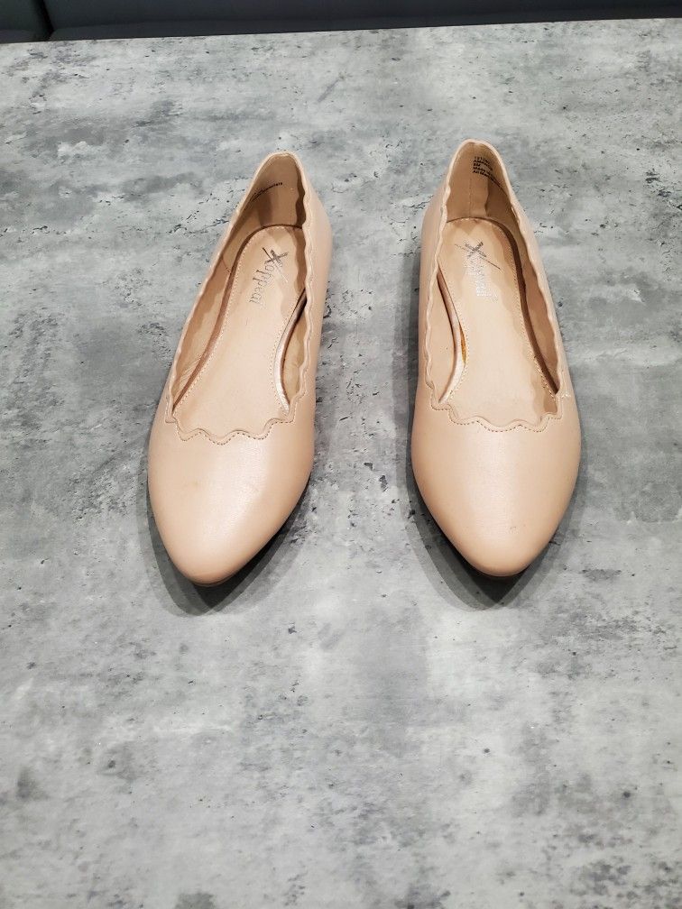 Xappeal Nude Flats-- Never Worn