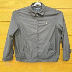 Polo Ralph Lauren Harrington Full Zip Windbreaker Jacket black size XL