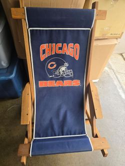 Chicago Bears Folding Wood Sling Chair