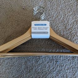 Container Store Wood Hangers