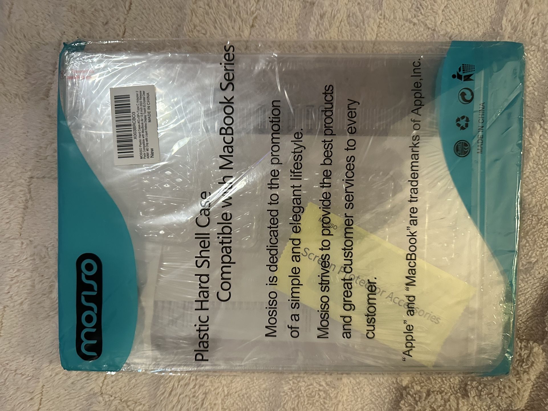 Hard Shell Case Bundle for MacBook Air 13.6β (M2, 2022 Release)