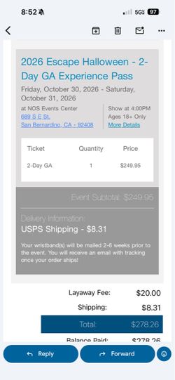 Escape Ticket - 2 Day GA