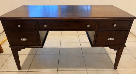 Solid Wood Office Desk – $50 (Pickup Today Only!)