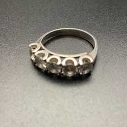 Sterling Silver 925 CO CZ( Cubic Zirconia) Ring 6-6.5