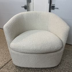 New in Box – Article Turoy Ivory Bouclé Swivel Chair 