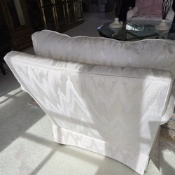 Cream Colored Sofa and Two Chairs