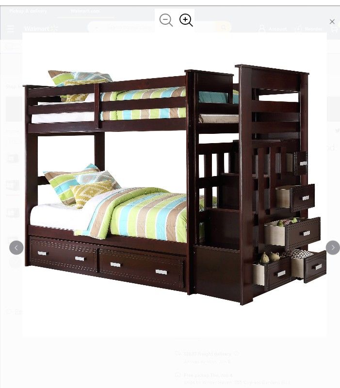 Bunk bed with stairs