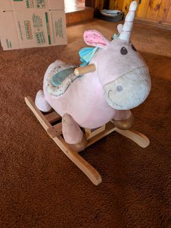 Unicorn rocking horse