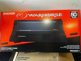 NEW MONSTER KICKER AMP WARHORSE 3600.1