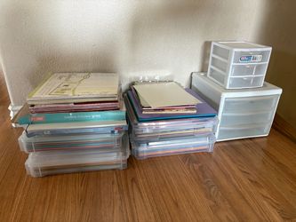 Scrapbooking paper and containers