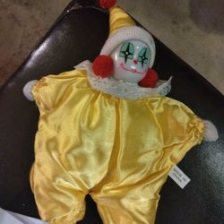 Porcelain Clown With Bean Bag Body