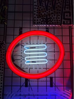 Vintage Real Neon Sign Painting Abstract Shape Vegas vintage art 15x10 artwork