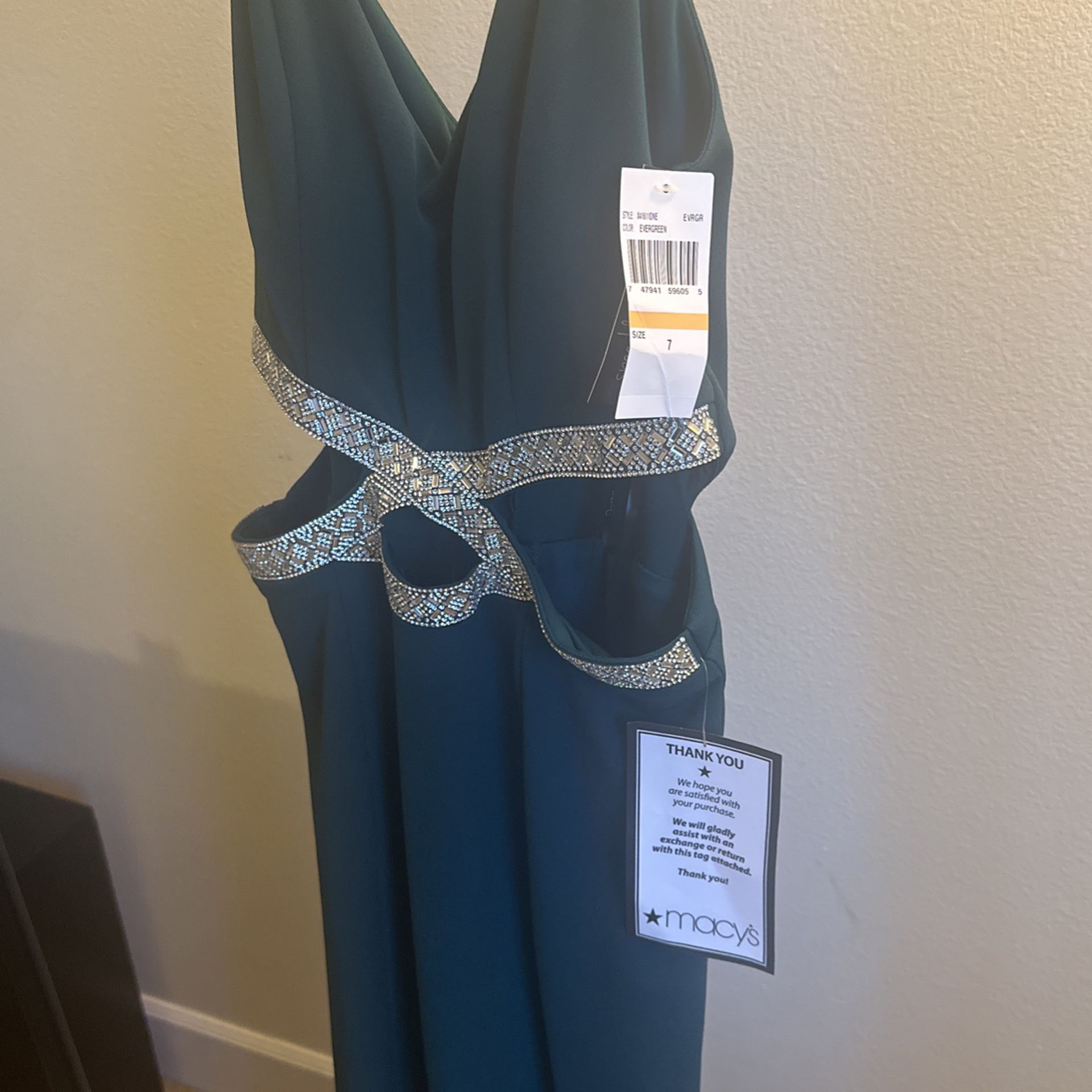 Prom Dress Floor Length Size 7- New With Tags!