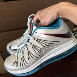 Nike Air Max Lebron 10 Low Tropical Teal Platinum 2013