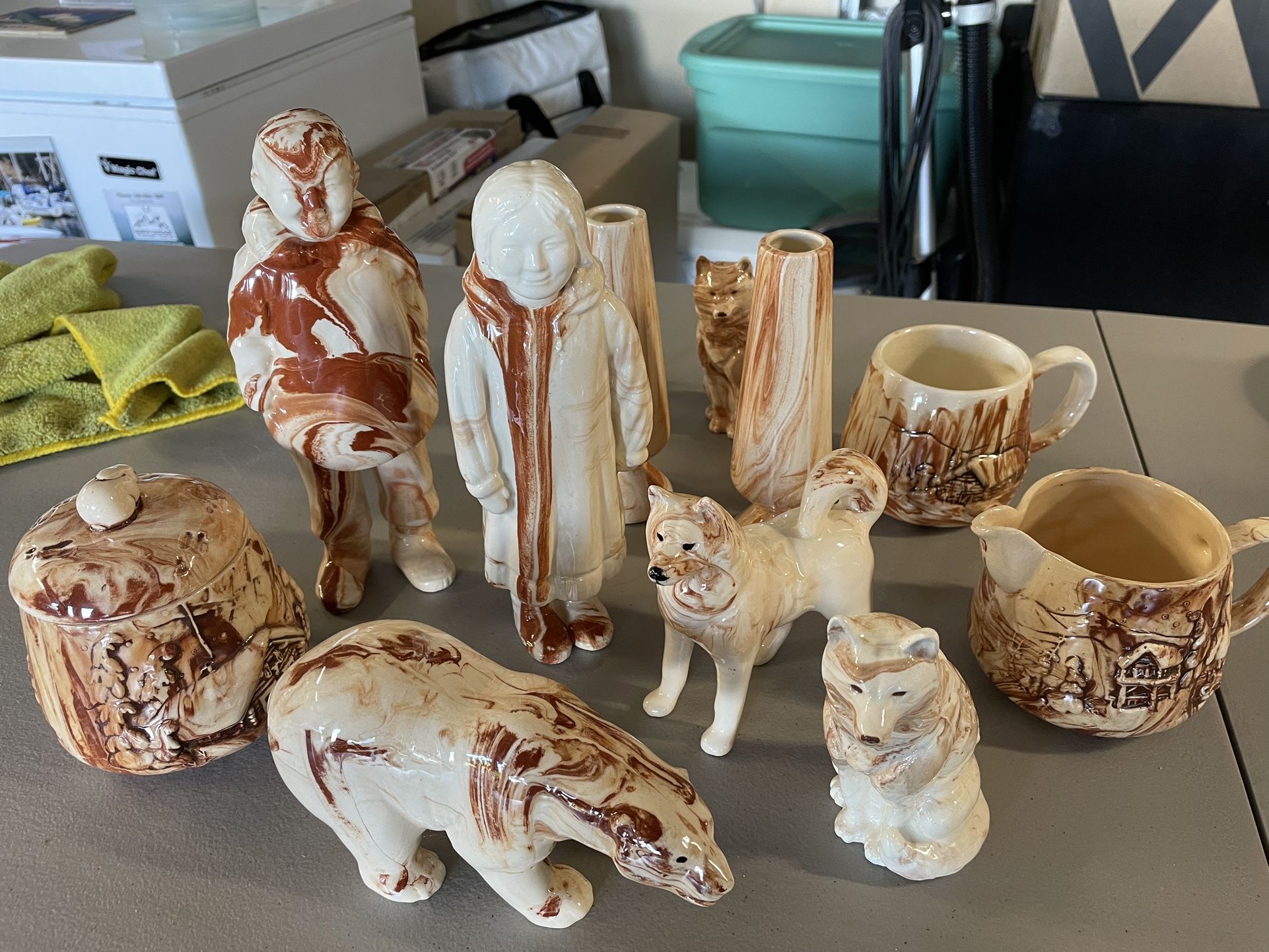 Lot Of 12 Alaska Clay Items
