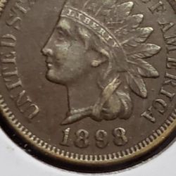 1898 Indian head penny 