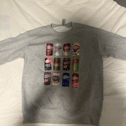 Gray Dr Pepper Sweatshirt Size Small