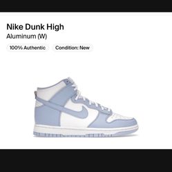 Nike Dunk High Aluminum