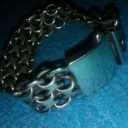 Very Big Bracelet. 116.5.gram.9 In Long.sterling Silver