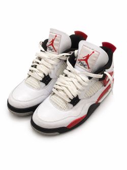 jordan 4 retro "fire red" sneakers SIZE 9