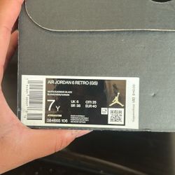 Jordan 6 Carmine Size 7y