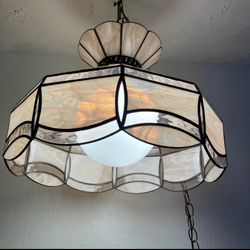 Stained Glass Hanging Lamp