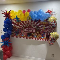 Carnival Background- Balloons Not Included