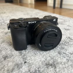 Sony Alpha A6100 Mirrorless Camera With 16-50mm Zoom Lens, Black
