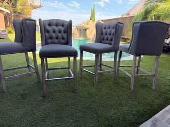 27” Seat Height Bar Stools Set of 4