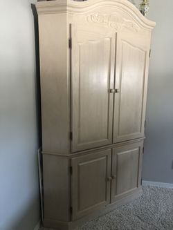 All Wood  Corner Armoire  Perfect 