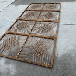 Asian-inspired Ratan Or Wood Art!  Concentric Circle Wall Hanging 